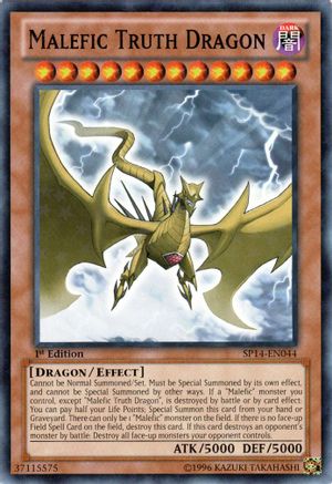 Malefic Truth Dragon [SP14-EN044] Starfoil Rare - Trinity Hobby