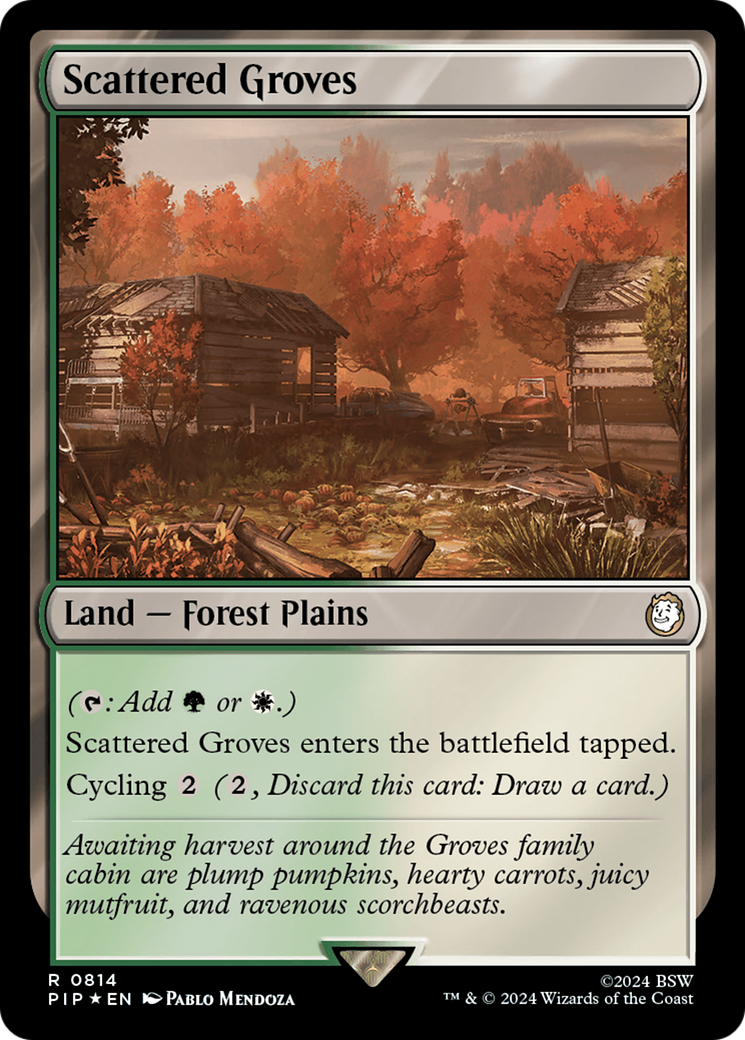 Scattered Groves (Surge Foil) [Fallout] - Trinity Hobby