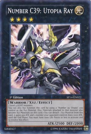 Number C39: Utopia Ray [SP14-EN022] Starfoil Rare - Trinity Hobby