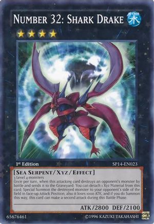 Number 32: Shark Drake [SP14-EN023] Starfoil Rare - Trinity Hobby