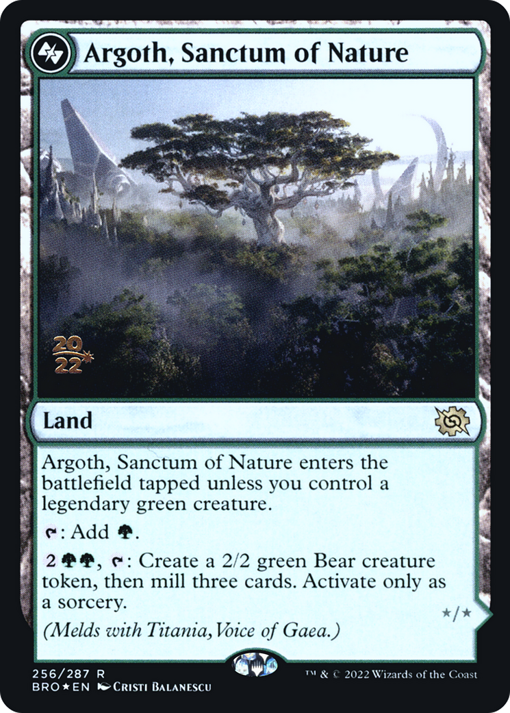 Argoth, Sanctum of Nature [The Brothers' War Prerelease Promos] - Trinity Hobby