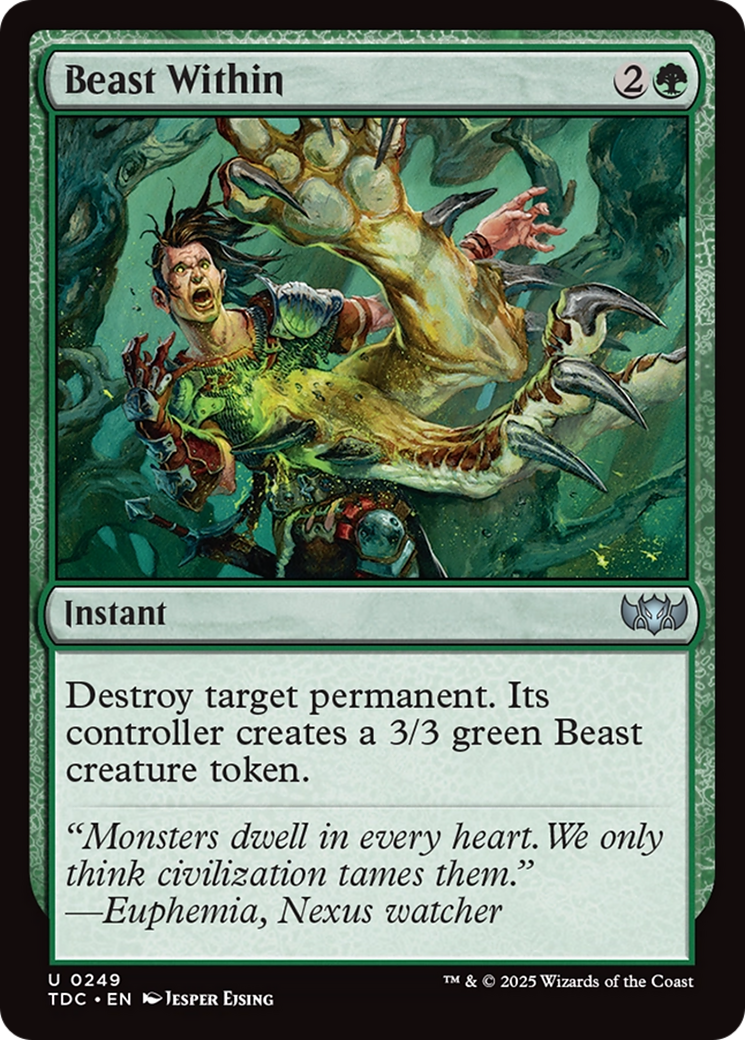 Beast Within (TDC-249) - [Commander: Tarkir: Dragonstorm] - Trinity Hobby