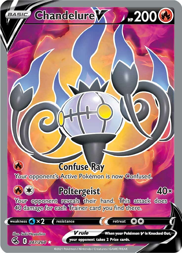 Chandelure V (247/264) [Sword & Shield: Fusion Strike] - Trinity Hobby