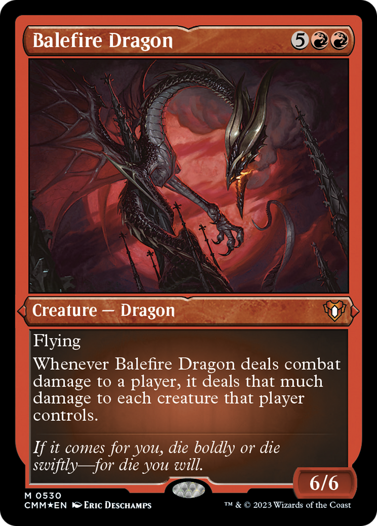 Balefire Dragon (Foil Etched) [Commander Masters] - Trinity Hobby