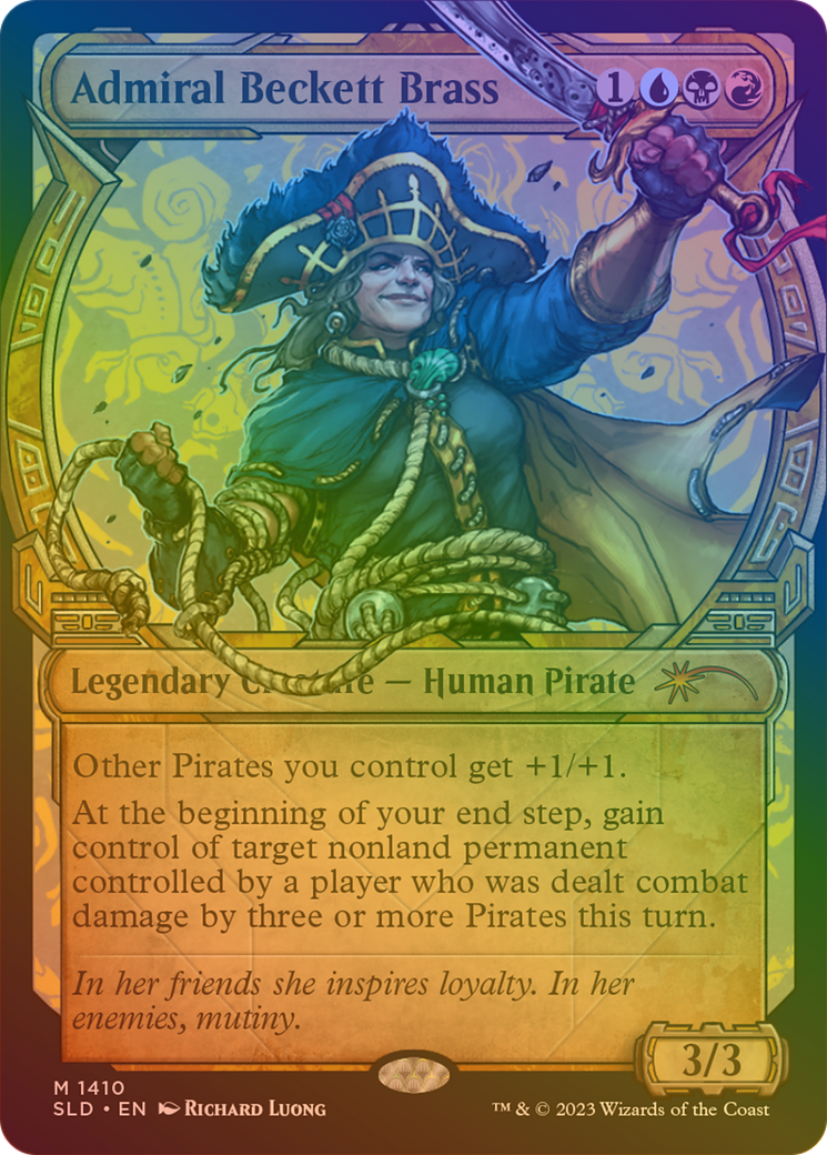 Admiral Beckett Brass (Rainbow Foil) [Secret Lair Drop Series] - Trinity Hobby