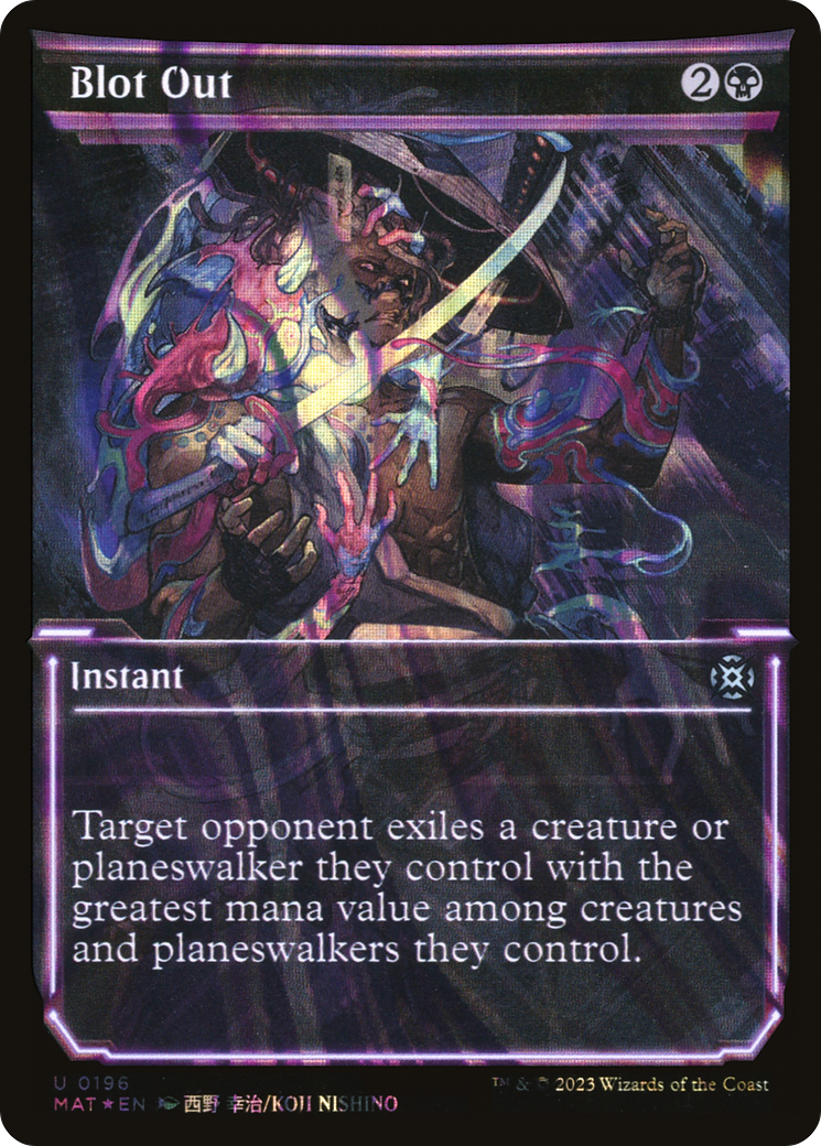 Blot Out (Showcase Halo Foil) [March of the Machine: The Aftermath] - Trinity Hobby