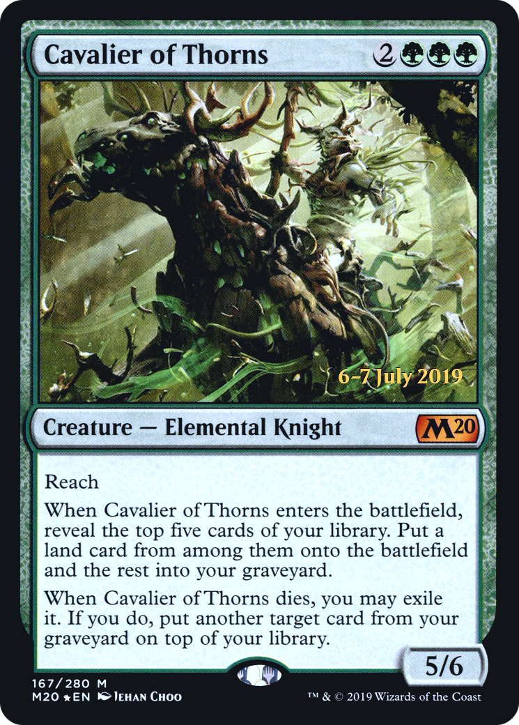 Cavalier of Thorns [Core Set 2020 Prerelease Promos] - Trinity Hobby