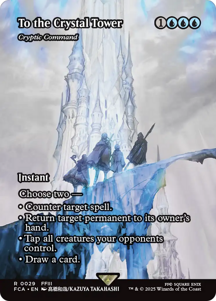 Cryptic Command  [Foil]  (FCA-029) - [FINAL FANTASY: Through the Ages] / To the Crystal Tower (Borderless) - Trinity Hobby