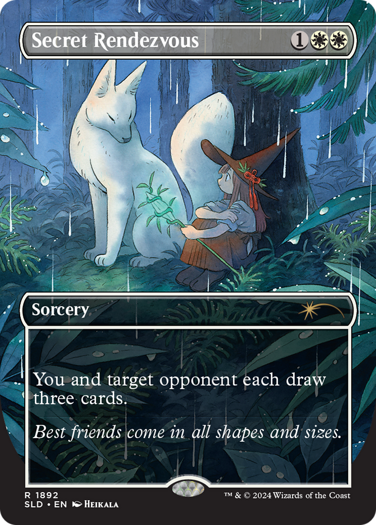 Secret Rendezvous  [Foil]  (SLD-1892) - [Secret Lair Drop] (Borderless) - Trinity Hobby