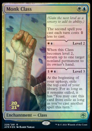 Monk Class [Dungeons & Dragons: Adventures in the Forgotten Realms Prerelease Promos] - Trinity Hobby