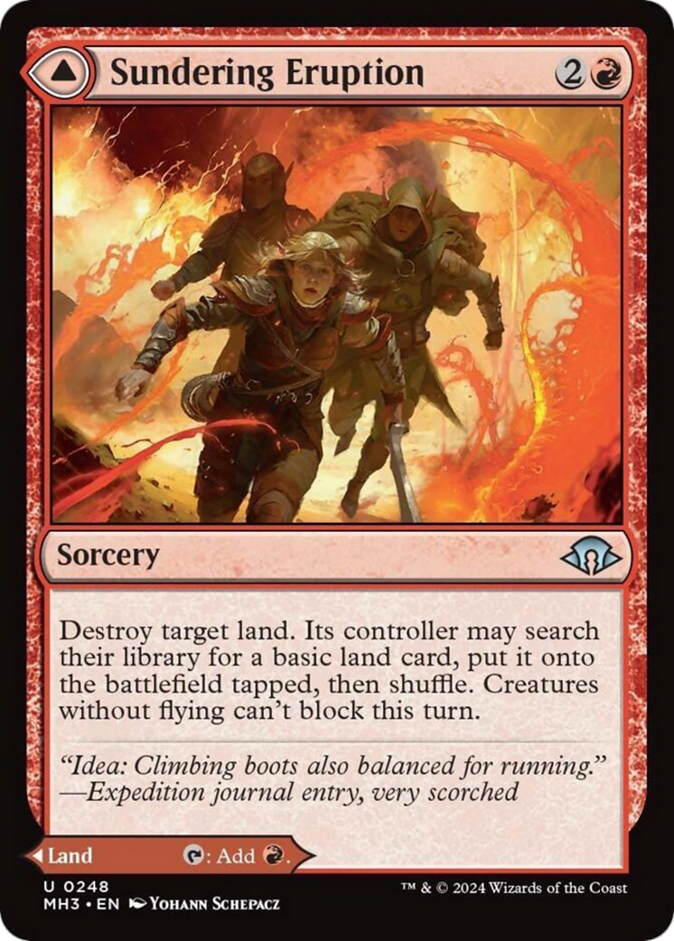 Sundering Eruption // Volcanic Fissure [Modern Horizons 3] - Trinity Hobby