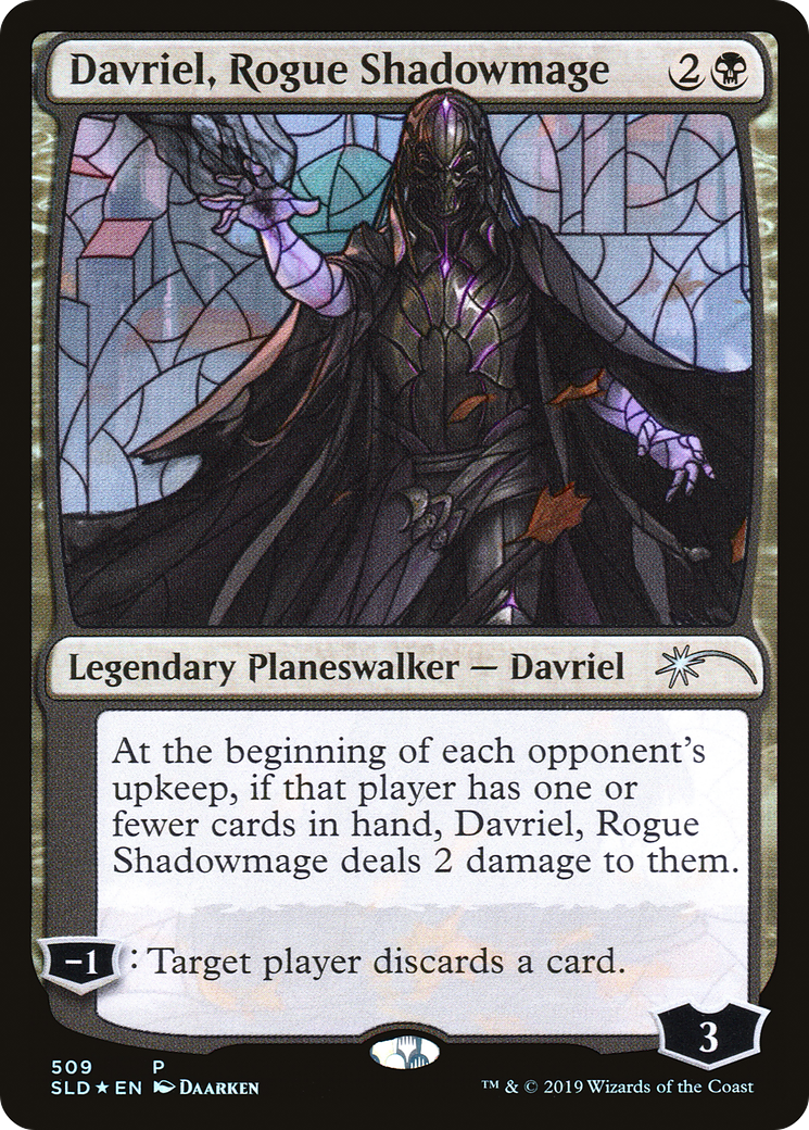 Davriel, Rogue Shadowmage (Stained Glass) [Secret Lair Drop Promos] - Trinity Hobby
