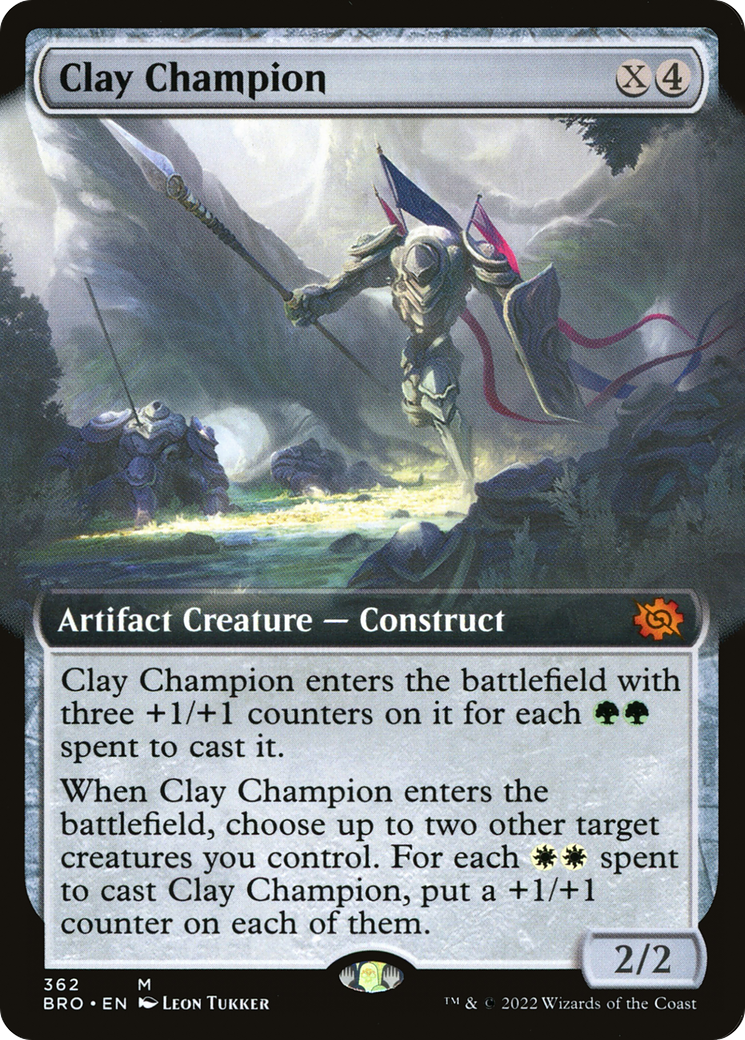 Clay Champion (Extended Art) [The Brothers' War] - Trinity Hobby