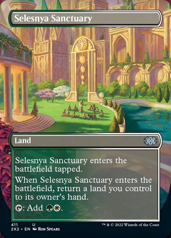 Selesnya Sanctuary (Borderless Alternate Art) [Double Masters 2022] - Trinity Hobby