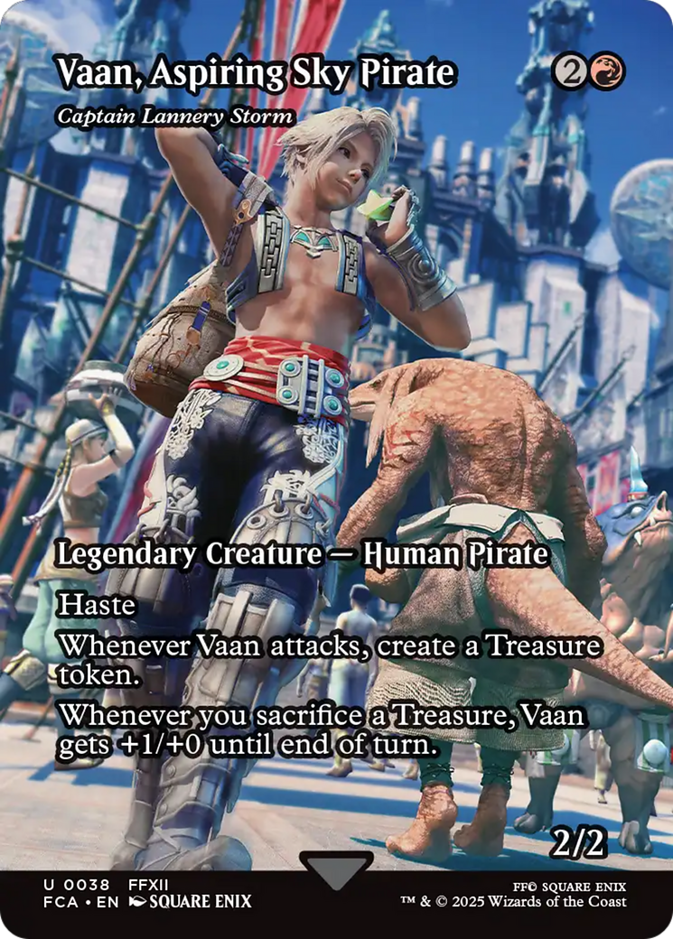 Captain Lannery Storm  [Foil]  (FCA-038) - [FINAL FANTASY: Through the Ages] / Vaan, Aspiring Sky Pirate (Borderless) - Trinity Hobby