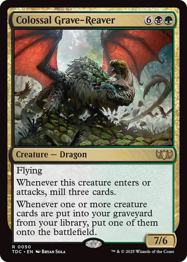 Colossal Grave-Reaver (TDC-050) - [Commander: Tarkir: Dragonstorm] - Trinity Hobby
