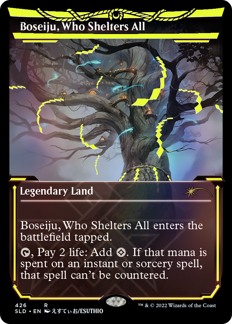 Boseiju, Who Shelters All (Neon Ink Yellow) [Secret Lair Drop Series] - Trinity Hobby