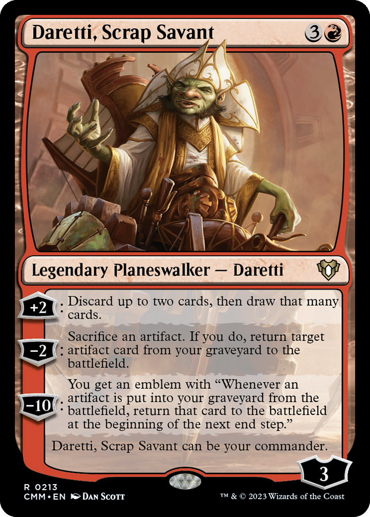 Daretti, Scrap Savant [Commander Masters] - Trinity Hobby