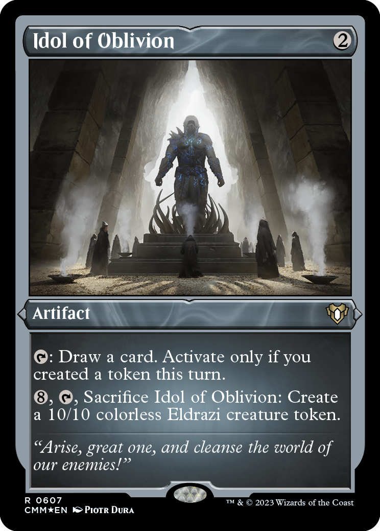 Idol of Oblivion (Foil Etched) [Commander Masters] - Trinity Hobby
