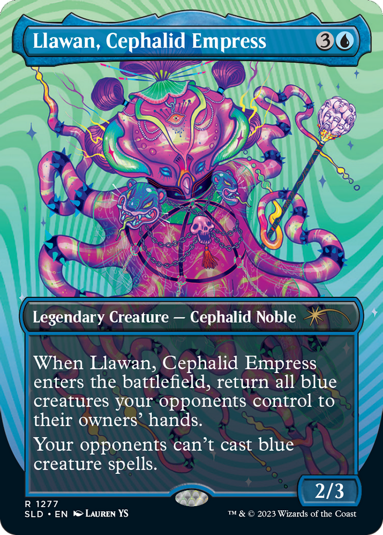 Llawan, Cephalid Empress (Borderless) [Secret Lair Drop Series] - Trinity Hobby