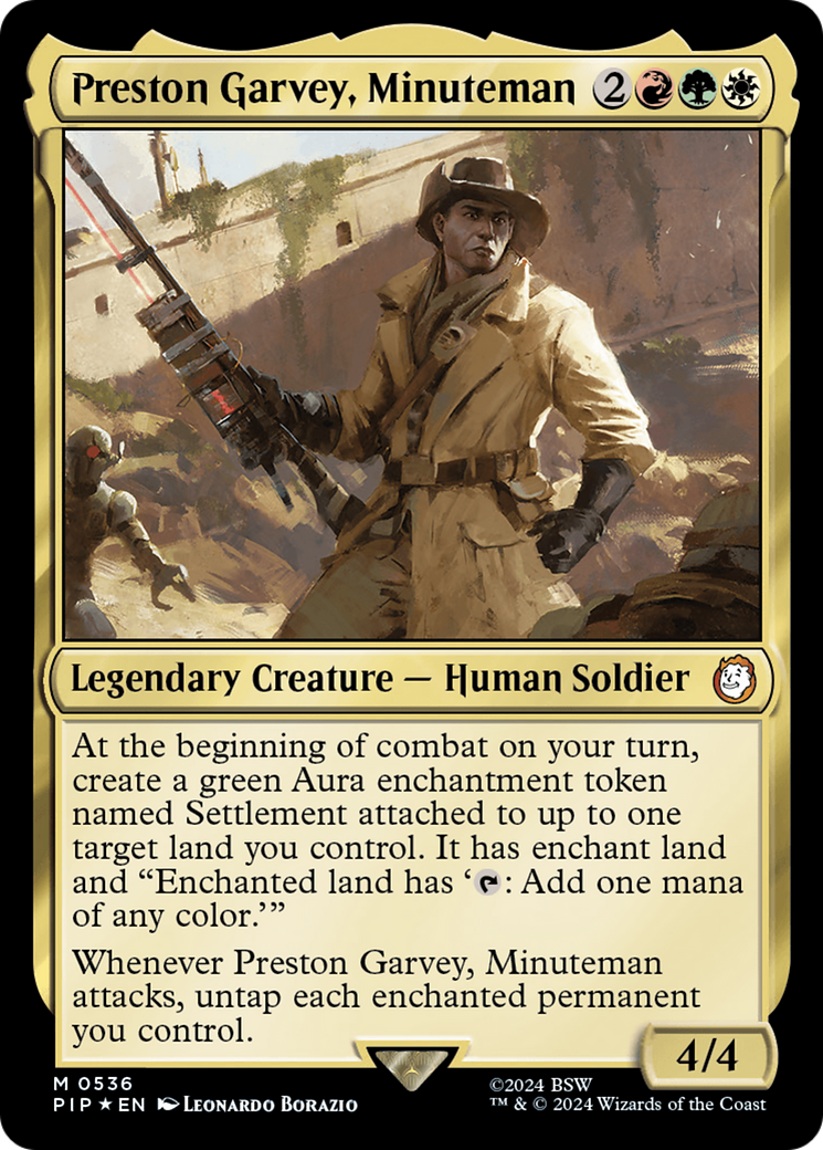 Preston Garvey, Minuteman (Surge Foil) [Fallout] - Trinity Hobby