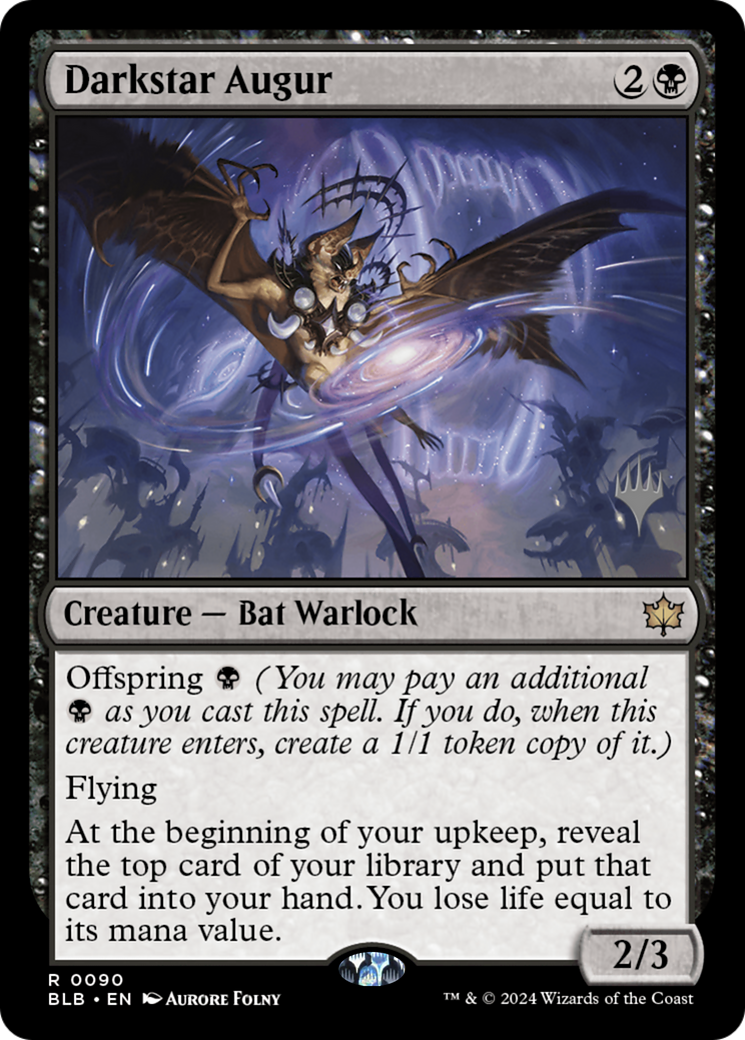 Darkstar Augur (Promo Pack) [Bloomburrow Promos] - Trinity Hobby