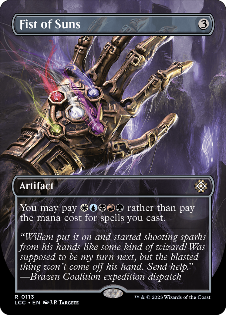 Fist of Suns (Borderless) [The Lost Caverns of Ixalan Commander] - Trinity Hobby