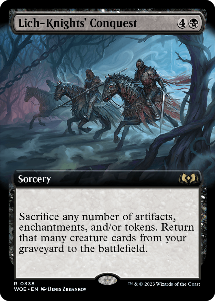Lich-Knights' Conquest (Extended Art) [Wilds of Eldraine] - Trinity Hobby