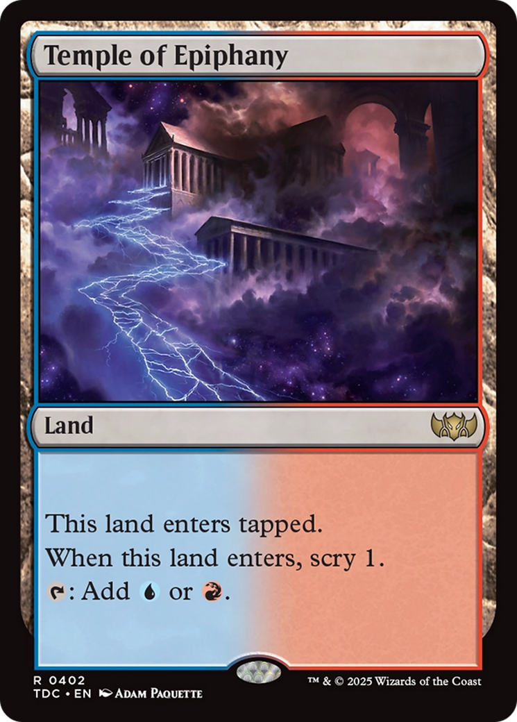 Temple of Epiphany [Tarkir: Dragonstorm Commander] - Trinity Hobby