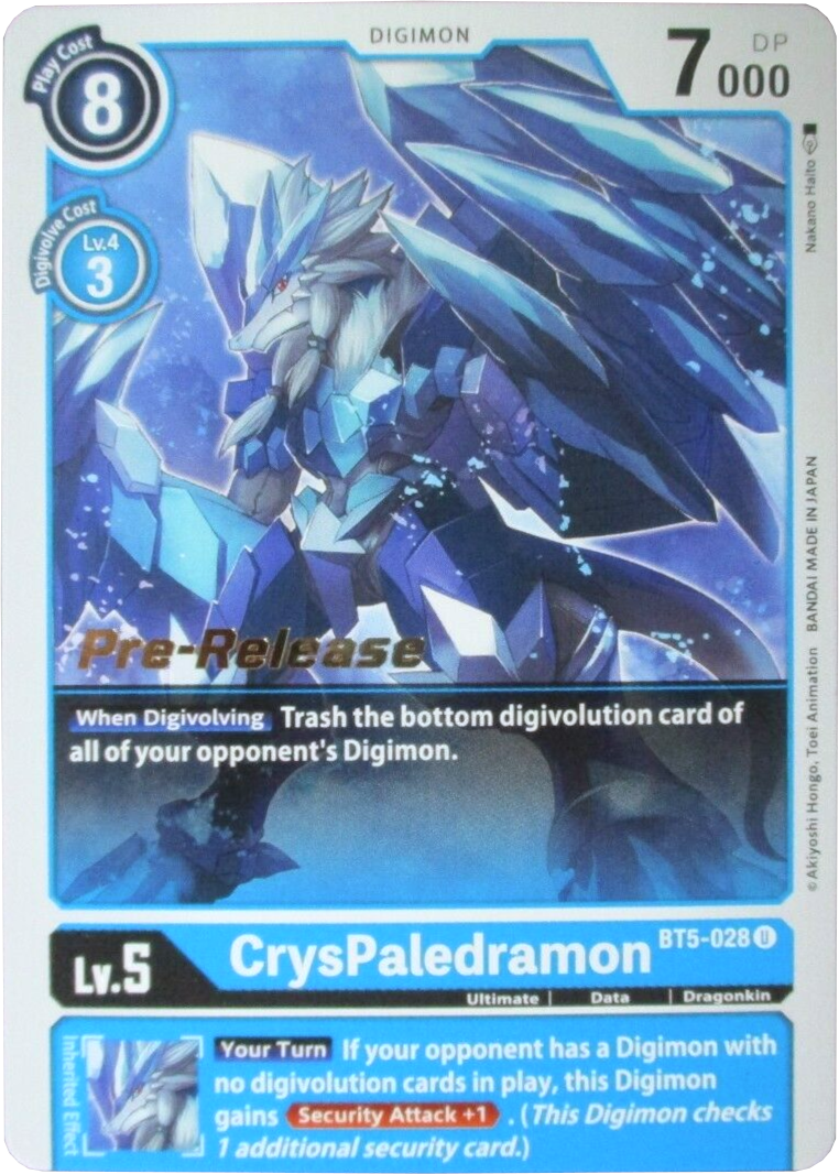 CrysPaledramon [BT5-028] [Battle of Omni Pre-Release Promos] - Trinity Hobby