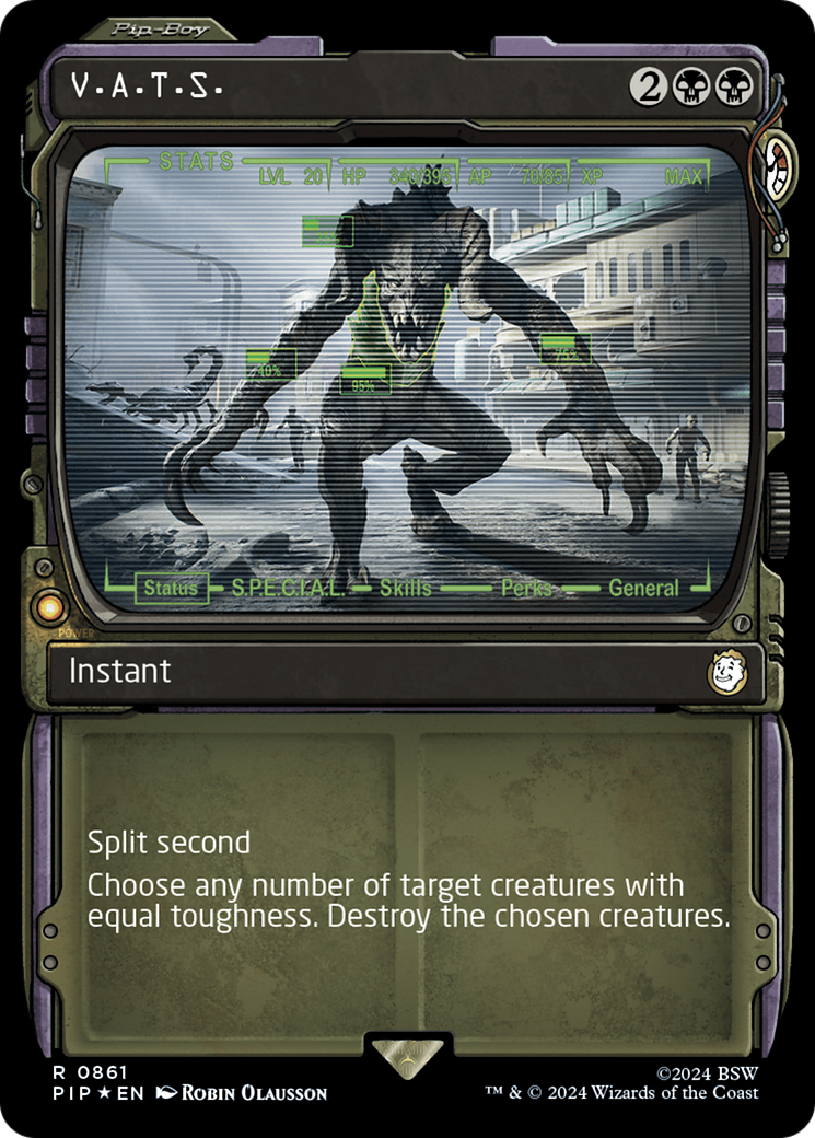 V.A.T.S. (Showcase) (Surge Foil) [Fallout] - Trinity Hobby
