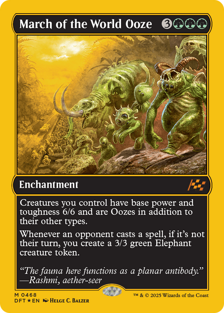 March of the World Ooze (First-Place Foil) [Aetherdrift] - Trinity Hobby