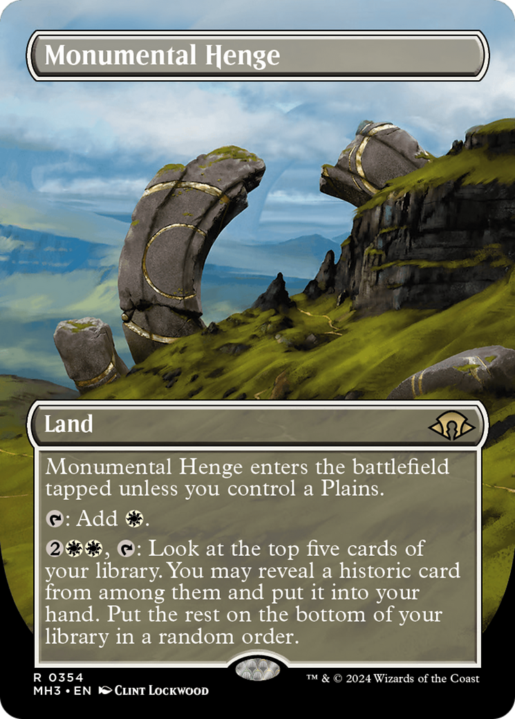 Monumental Henge (Borderless) [Modern Horizons 3] - Trinity Hobby