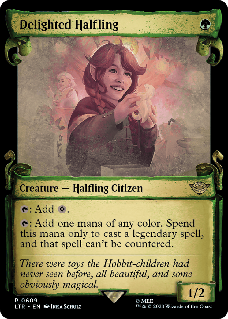 Delighted Halfling [The Lord of the Rings: Tales of Middle-Earth Showcase Scrolls] - Trinity Hobby