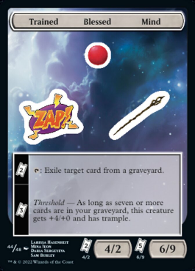 Trained Blessed Mind [Unfinity Stickers] - Trinity Hobby