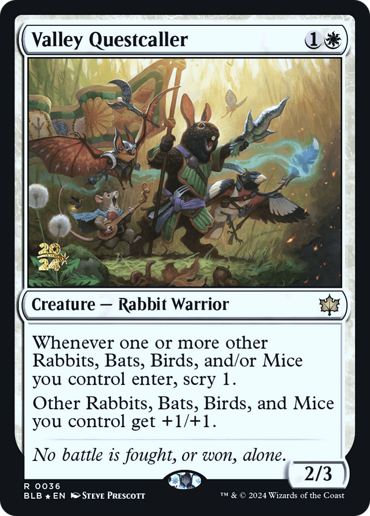 Valley Questcaller [Bloomburrow Prerelease Promos] - Trinity Hobby