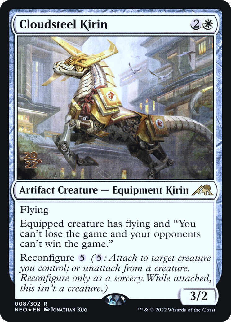 Cloudsteel Kirin [Kamigawa: Neon Dynasty Prerelease Promos] - Trinity Hobby