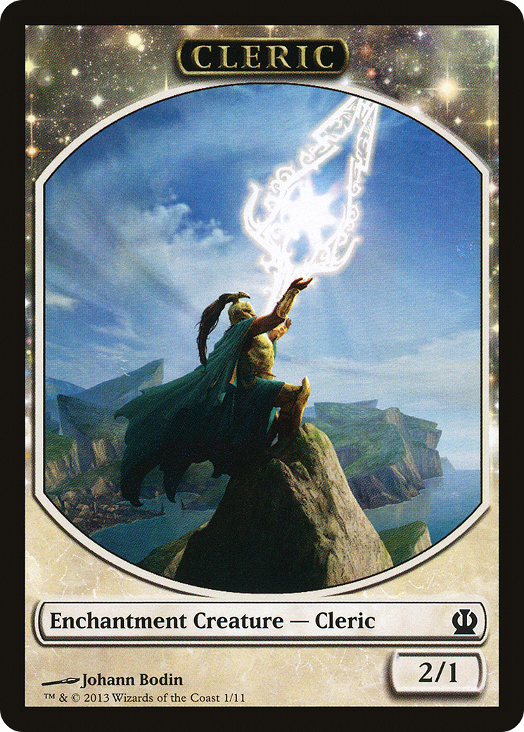 Cleric Token [Theros Tokens] - Trinity Hobby
