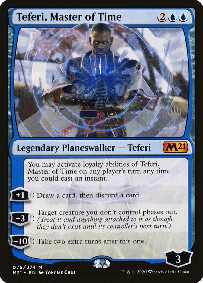 Teferi, Master of Time (Promo Pack) (75) [Core Set 2021 Promos] - Trinity Hobby