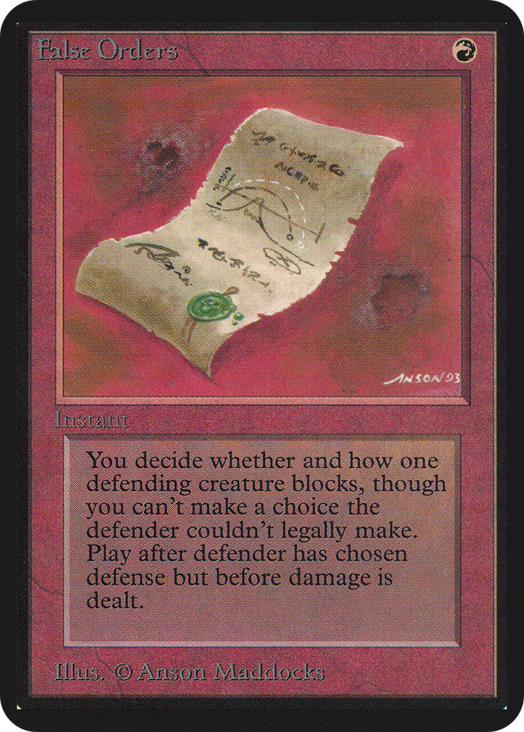 Fausses commandes [Édition Alpha] 