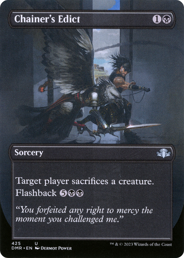 Chainer's Edict (Borderless Alternate Art) [Dominaria Remastered] - Trinity Hobby