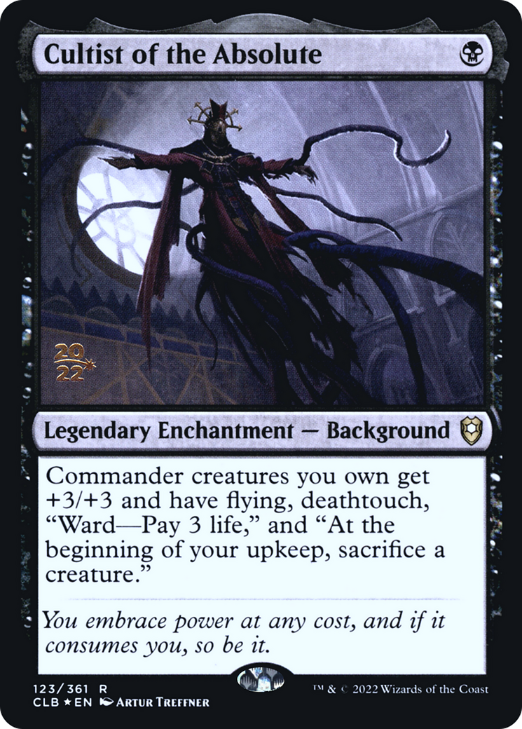 Cultist of the Absolute [Commander Legends: Battle for Baldur's Gate Prerelease Promos] - Trinity Hobby