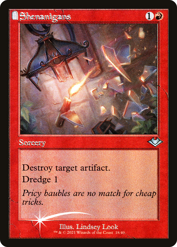 Shenanigans [Etched Foil]  (MH1-018) - [Modern Horizons 1 Timeshifts]: (tombstone) - Trinity Hobby