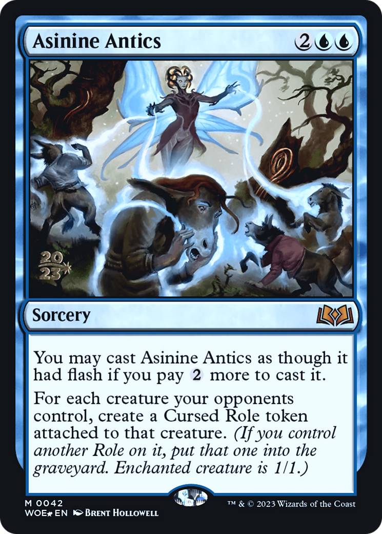 Asinine Antics [Wilds of Eldraine Prerelease Promos] - Trinity Hobby