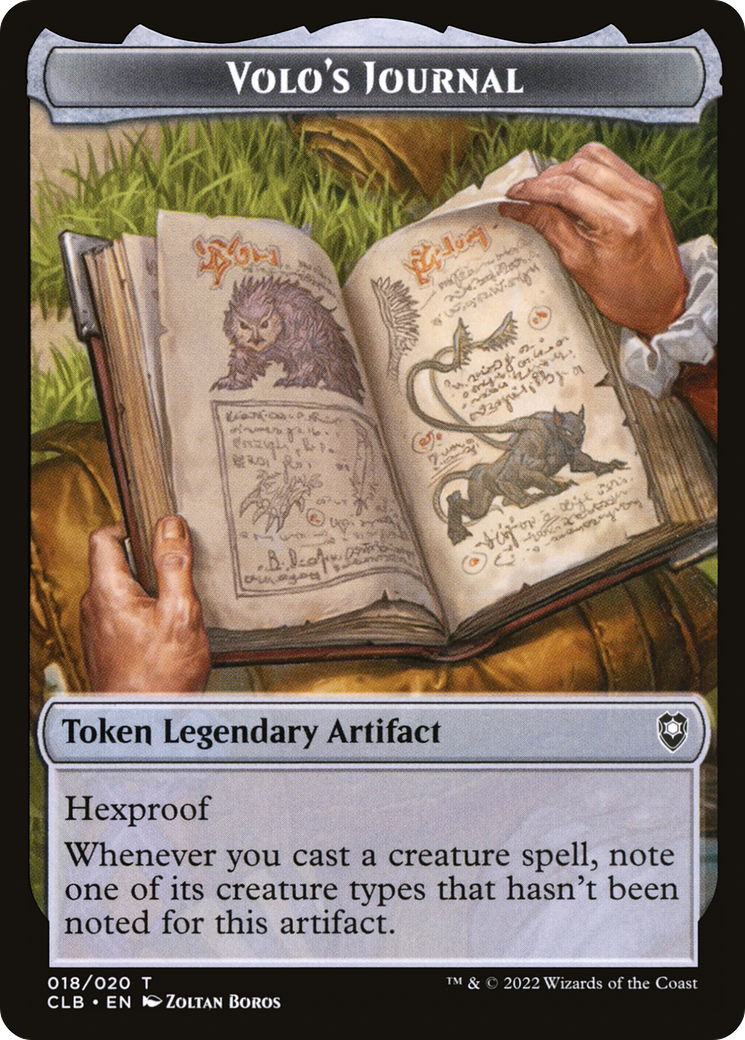 Volo's Journal  [Foil]  (CLB-018) - [Battle for Baldur's Gate Tokens] - Trinity Hobby