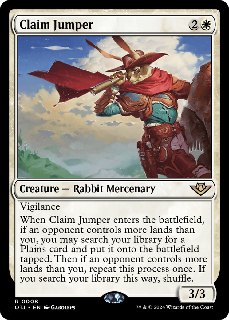 Claim Jumper (Promo Pack) [Outlaws of Thunder Junction Promos] - Trinity Hobby