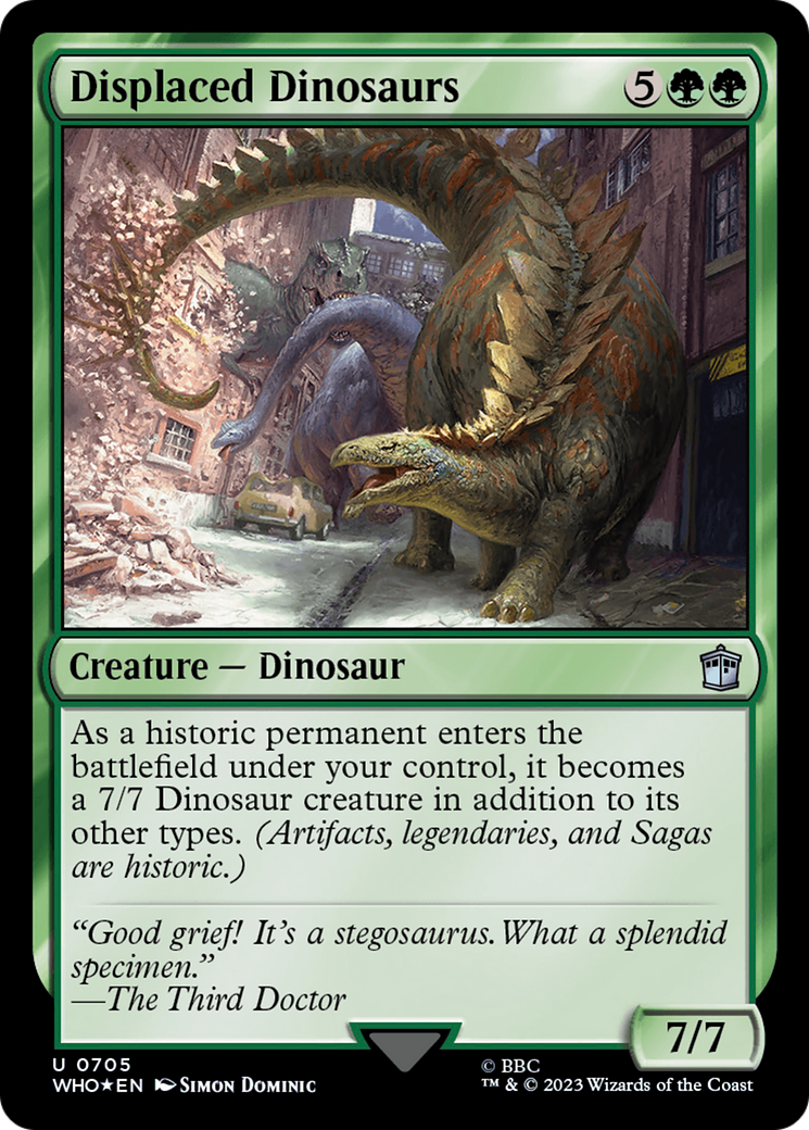 Displaced Dinosaurs (Surge Foil) [Doctor Who] - Trinity Hobby