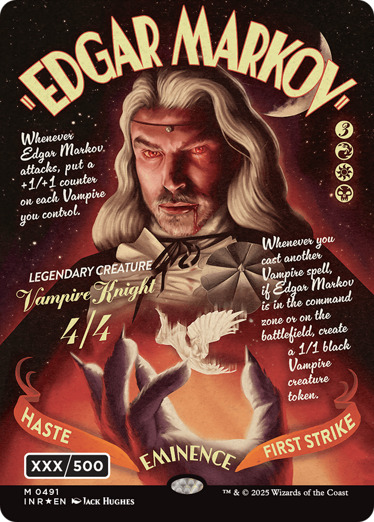 Edgar Markov (Showcase) (Serial Numbered) (Double Rainbow Foil) [Innistrad Remastered] - Trinity Hobby