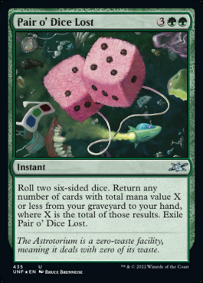 Pair o' Dice Lost (Galaxy Foil) [Unfinity] - Trinity Hobby