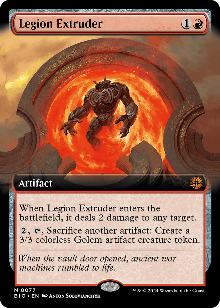 Legion Extruder (Extended Art) [Outlaws of Thunder Junction: The Big Score] - Trinity Hobby